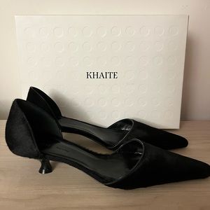KHAITE black kitten heel, brand new